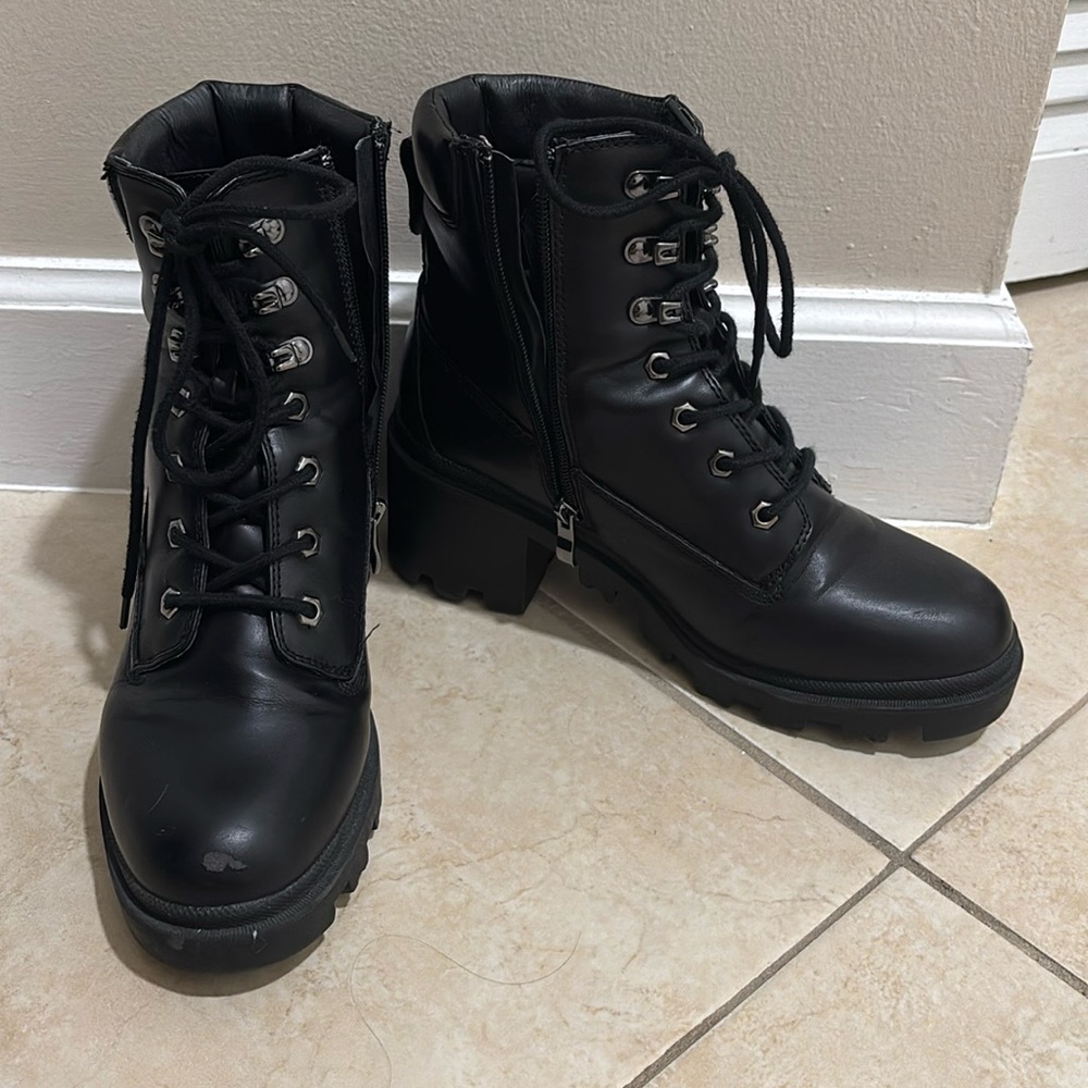MADDEN GIRL black combat boots